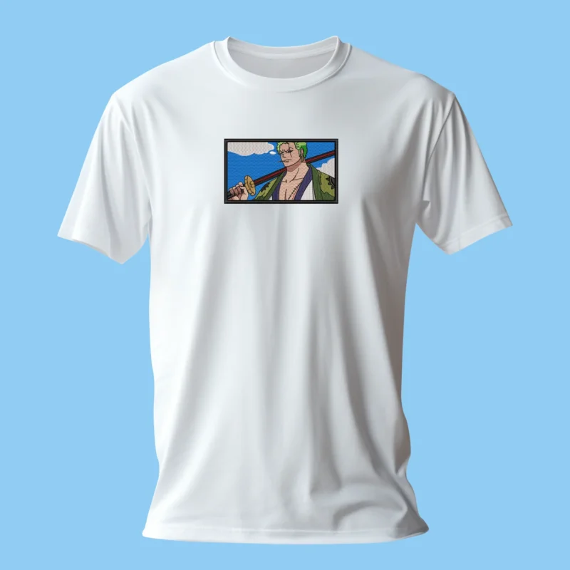Roronoa Zoro Wano Calm | One Piece | T-shirt brodé