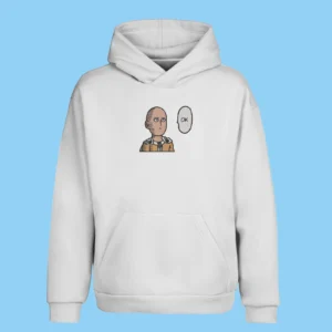 Saitama OK Face | One Punch Man | Sweat à capuche brodé