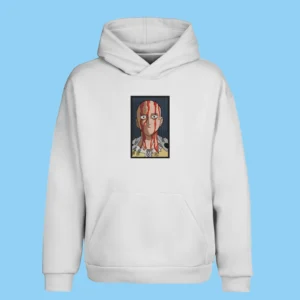 Saitama Bloody Armor | One Punch Man | Sweat à capuche brodé