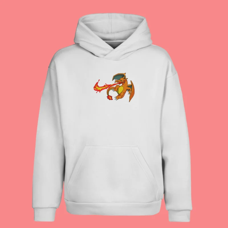 Charizard Flame Burst | Pokemon | Sweat à capuche brodé
