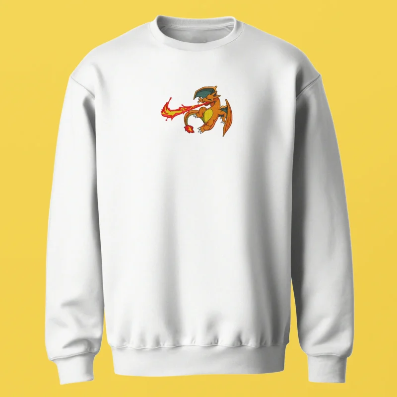 Charizard Flame Burst | Pokemon | Sweatshirt brodé