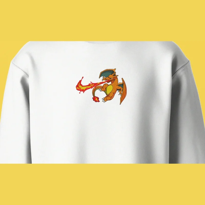 Charizard Flame Burst | Pokemon | Sweatshirt brodé