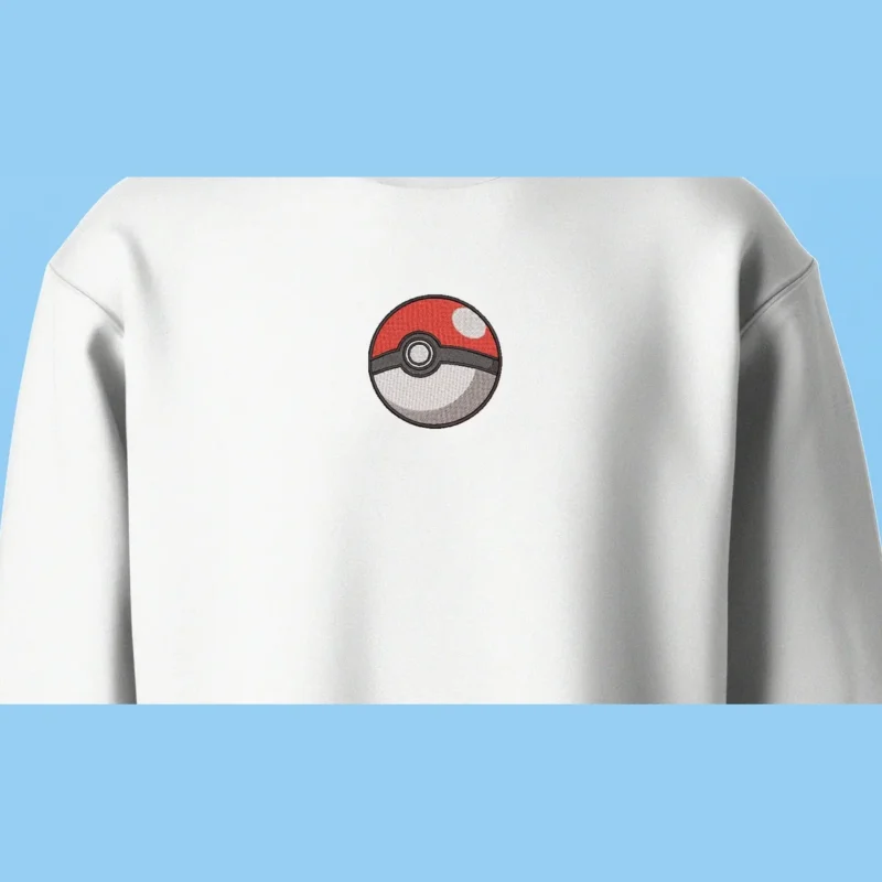 Pokeball Classic Emblem | Pokemon | Sweatshirt brodé