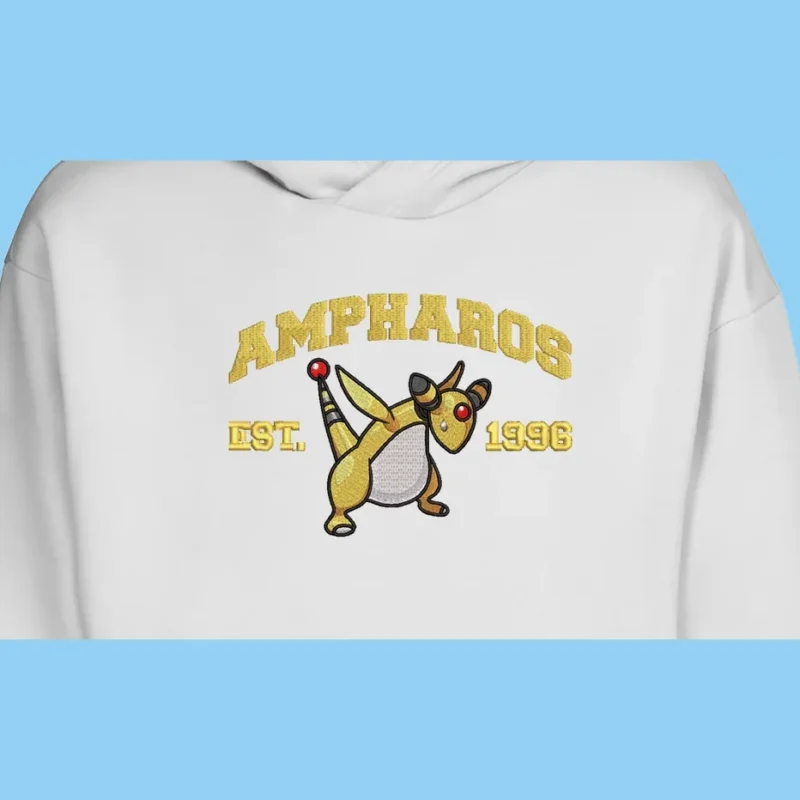 Ampharos Electric Legacy | Pokemon | Sweat à capuche brodé