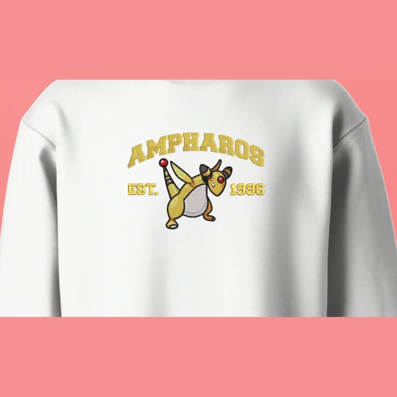 Ampharos Electric Legacy | Pokemon | Sweatshirt brodé