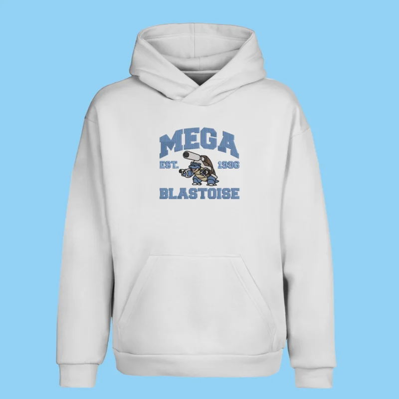 Mega Blastoise Hydro Cannon | Pokemon | Sweat à capuche brodé