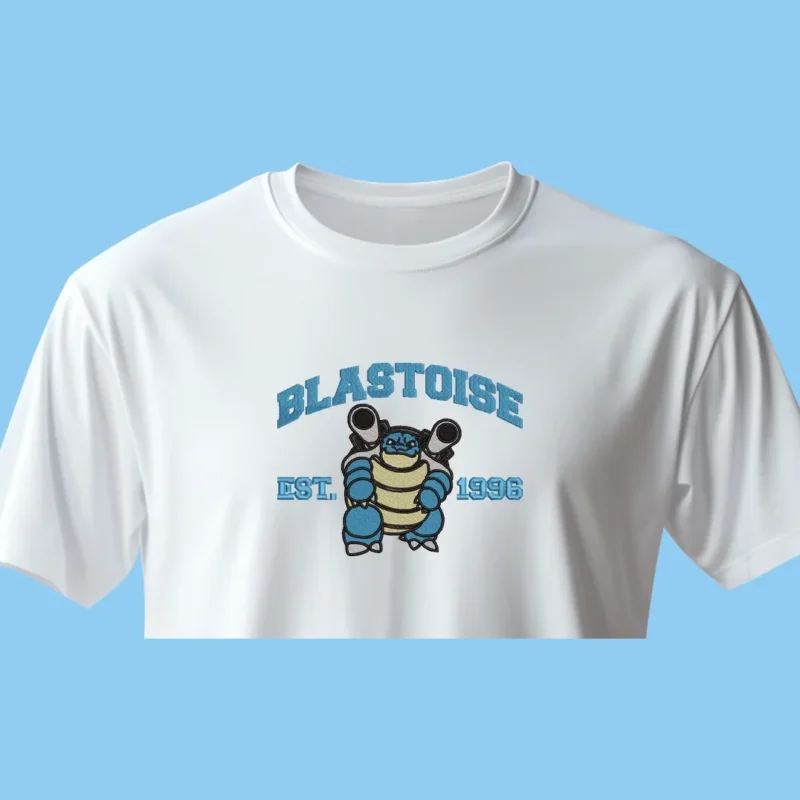 Blastoise Water Legacy | Pokemon | T-shirt brodé