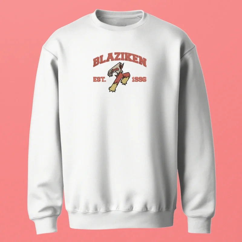 Blaziken Flame Strike | Pokemon | Sweatshirt brodé