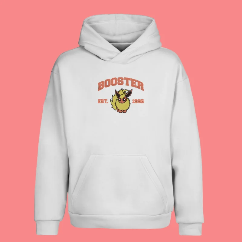 Flareon Ember Legacy | Pokemon | Sweat à capuche brodé Flareon Ember Legacy | Pokemon | Sweat à capuche brodé