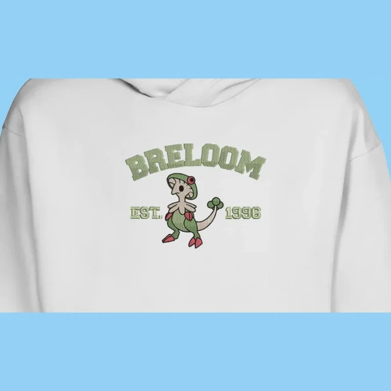 Breloom Nature Strike | Pokemon | Sweat à capuche brodé