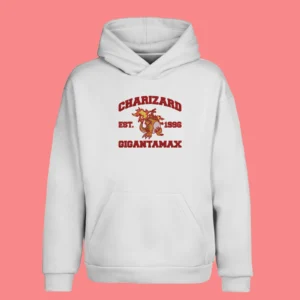 Charizard Gigantamax Inferno King | Pokemon | Sweat à capuche brodé