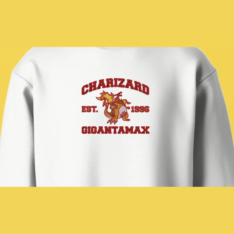 Charizard Gigantamax Inferno King | Pokemon | Sweatshirt brodé
