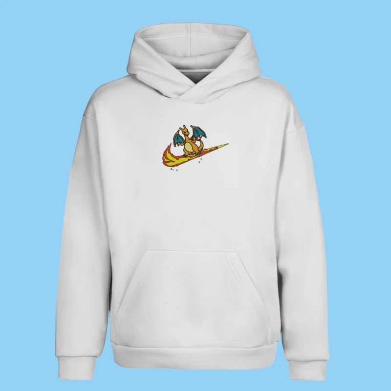 Charizard Flame Surf | Pokemon | Sweat à capuche brodé