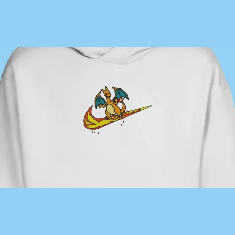 Charizard Flame Surf | Pokemon | Sweat à capuche brodé