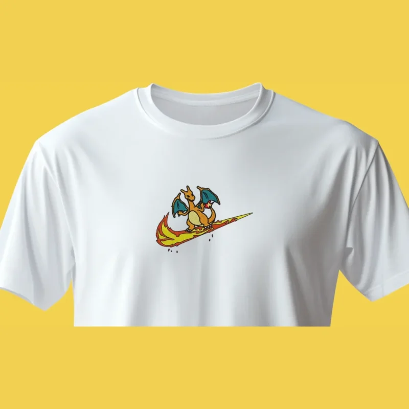 Charizard Flame Surf | Pokemon | T-shirt brodé