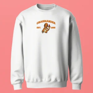 Charmander Retro Fire | Pokemon | Sweatshirt brodé