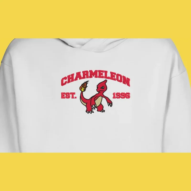 Charmeleon Fire Tail | Pokemon | Sweat à capuche brodé