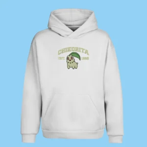 Chikorita Leaf Charm | Pokemon | Sweat à capuche brodé