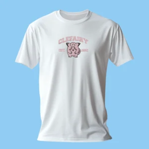 Clefairy Moon Charm | Pokemon | T-shirt brodé