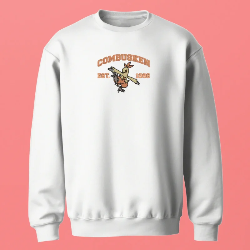 Combusken Fighting Flame | Pokemon | Sweatshirt brodé
