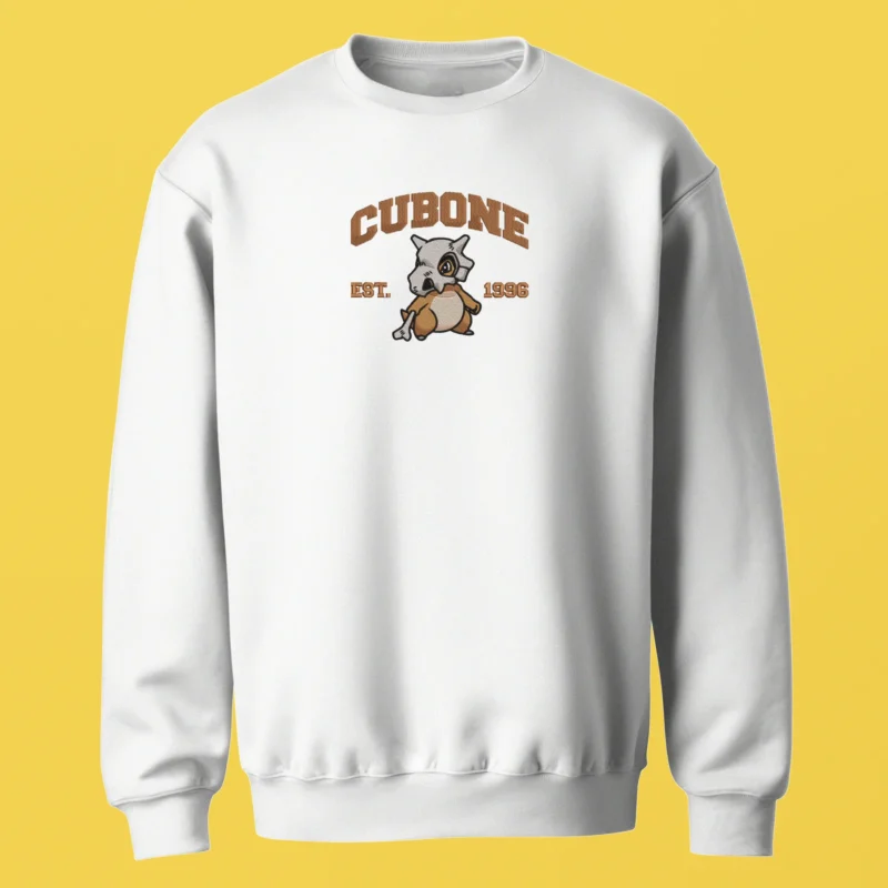Cubone Lonely Bone | Pokemon | Sweatshirt brodé