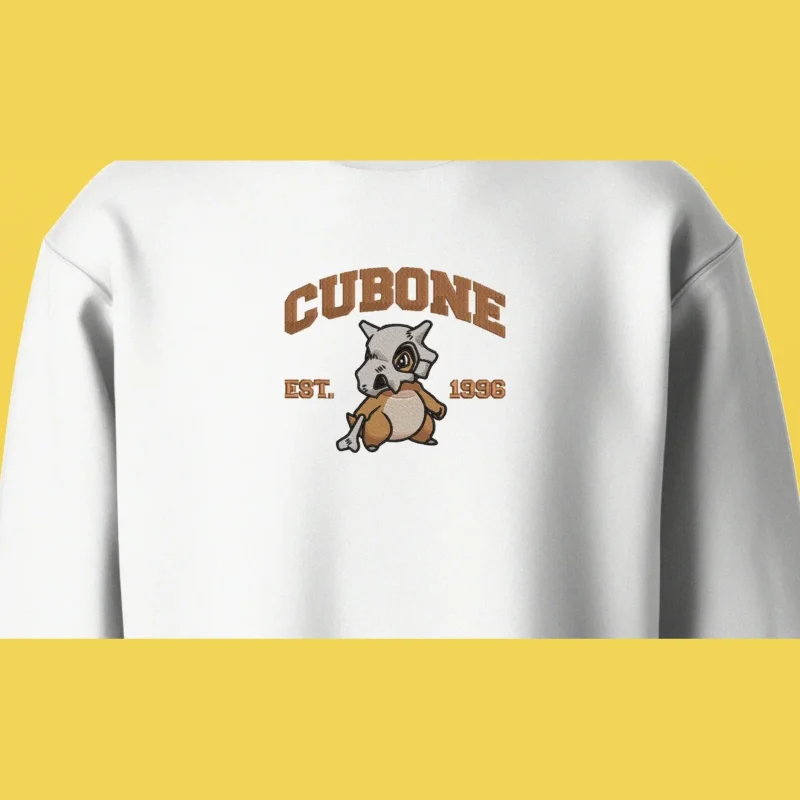 Cubone Lonely Bone | Pokemon | Sweatshirt brodé