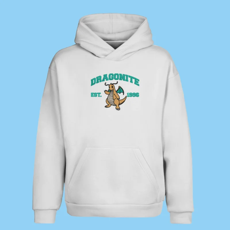 Dragonite Gentle Power | Pokemon | Sweat à capuche brodé