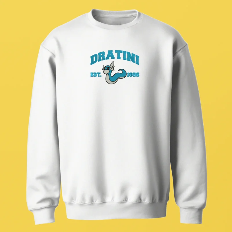 Dratini Water Spirit | Pokemon | Sweatshirt brodé