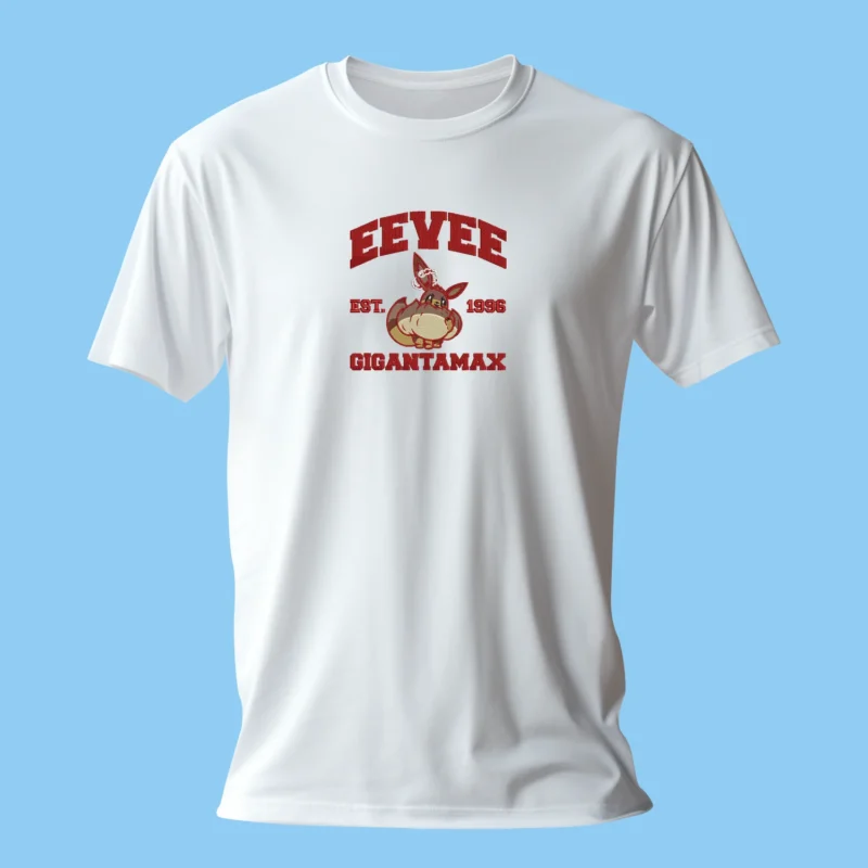 Gigantamax Eevee Fluff | Pokemon | T-shirt brodé