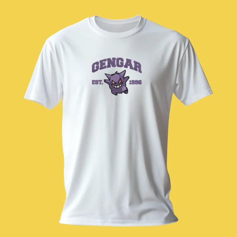 Gengar Shadow Smile | Pokemon | T-shirt brodé Gengar Shadow Smile | Pokemon | T-shirt brodé