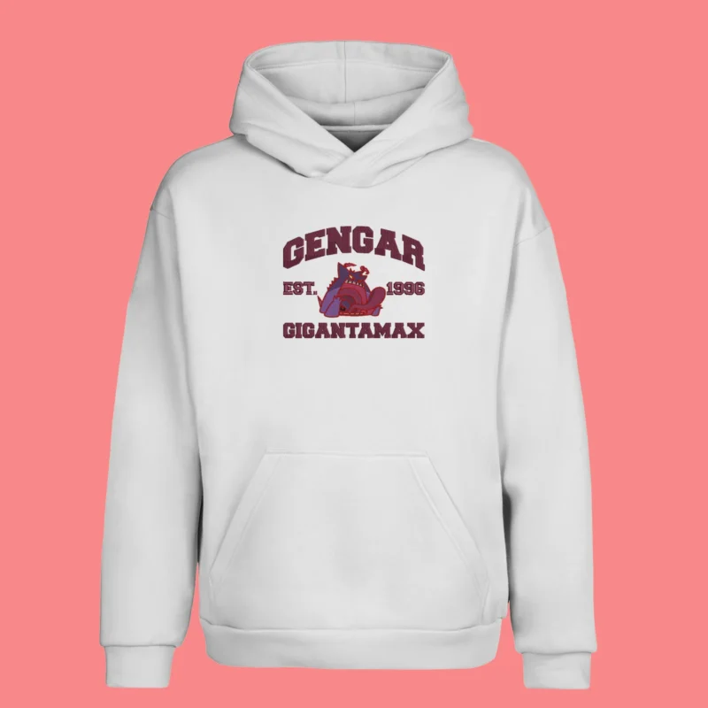 Gigantamax Gengar Shadow | Pokemon | Sweat à capuche brodé