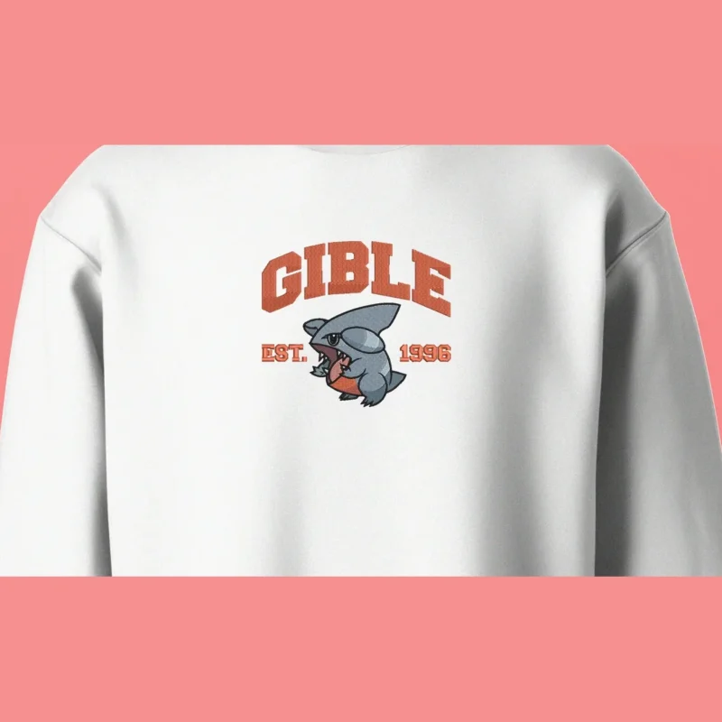 Gible Little Bite | Pokemon | Sweatshirt brodé