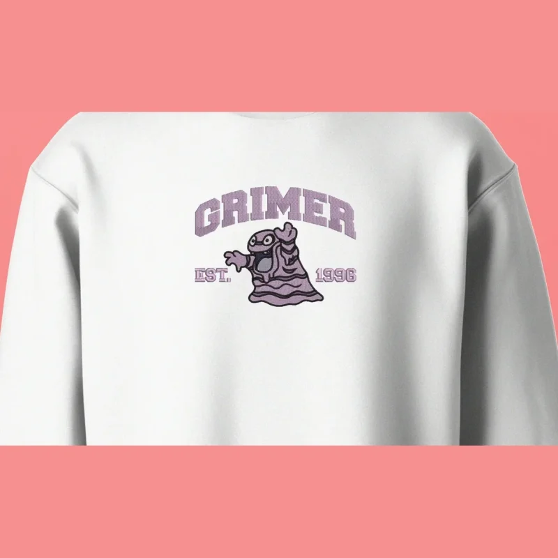 Grimer Poison Wave | Pokemon | Sweatshirt brodé