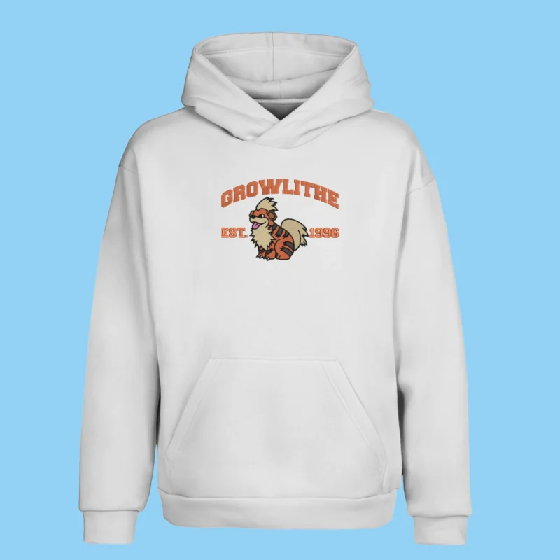 Growlithe Loyal Flame | Pokemon | Sweat à capuche brodé