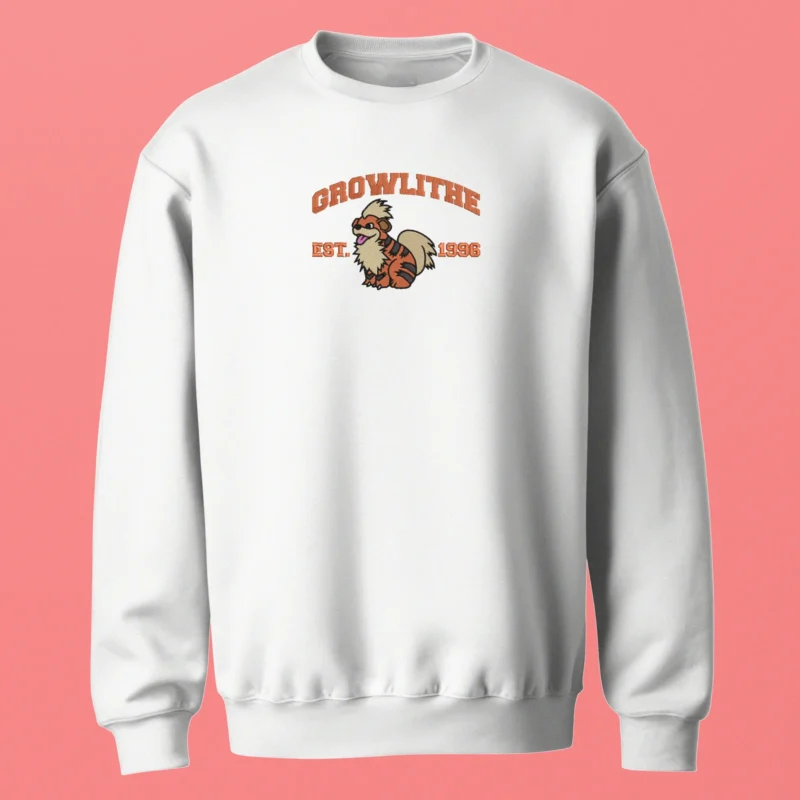 Growlithe Loyal Flame | Pokemon | Sweatshirt brodé