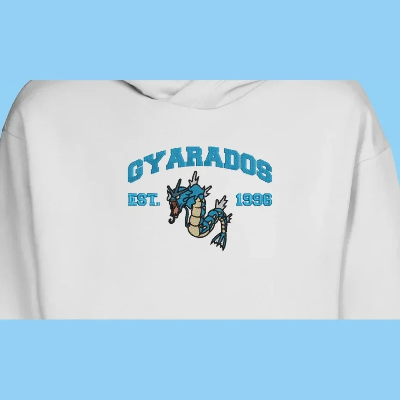 Gyarados Sea Rage | Pokemon | Sweat à capuche brodé