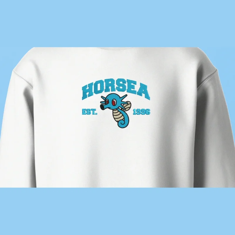 Horsea Bubble Spirit | Pokemon | Sweatshirt brodé