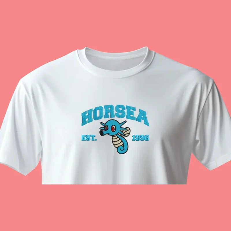 Horsea Bubble Spirit | Pokemon | T-shirt brodé