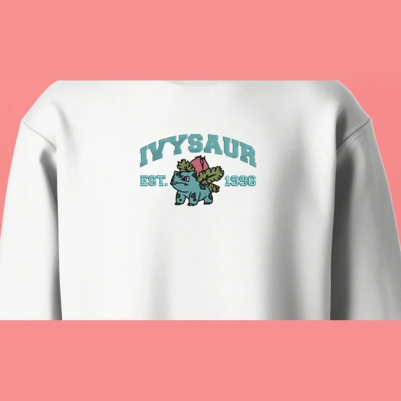 Ivysaur Leaf Growth | Pokemon | Sweatshirt brodé