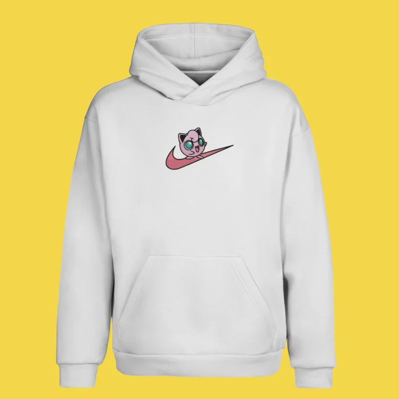 Jigglypuff Music Ride | Pokemon | Sweat à capuche brodé Jigglypuff Music Ride | Pokemon | Sweat à capuche brodé