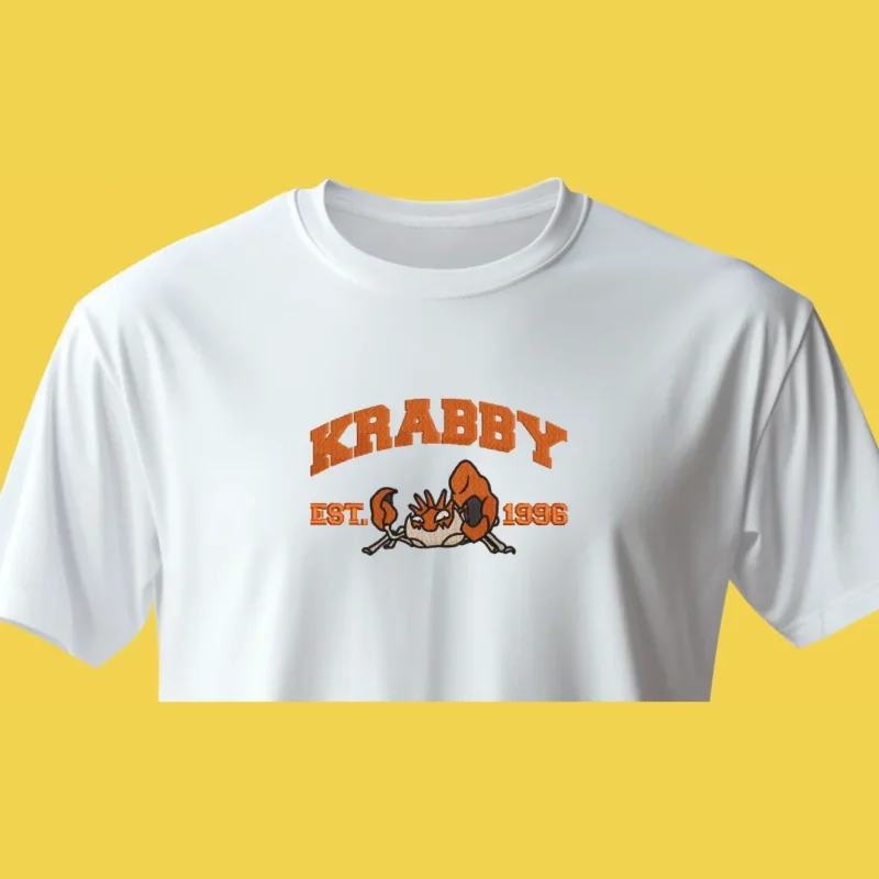 Krabby Tiny Claw | Pokemon | T-shirt brodé