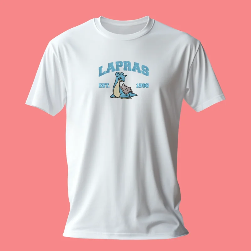 Lapras Ocean Song | Pokemon | T-shirt brodé