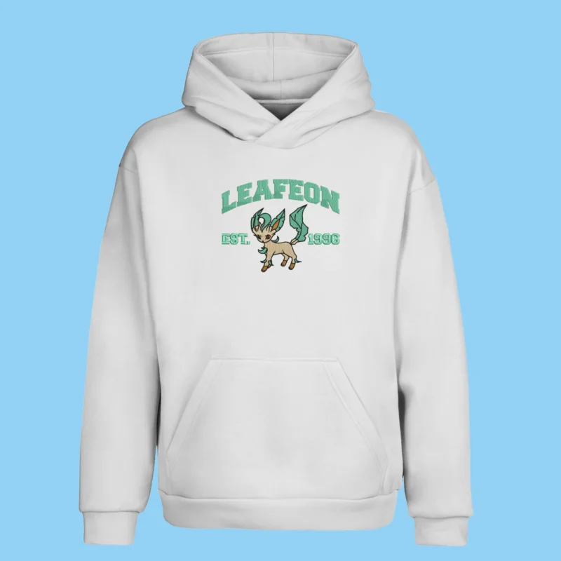 Leafeon Forest Breeze | Pokemon | Sweat à capuche brodé