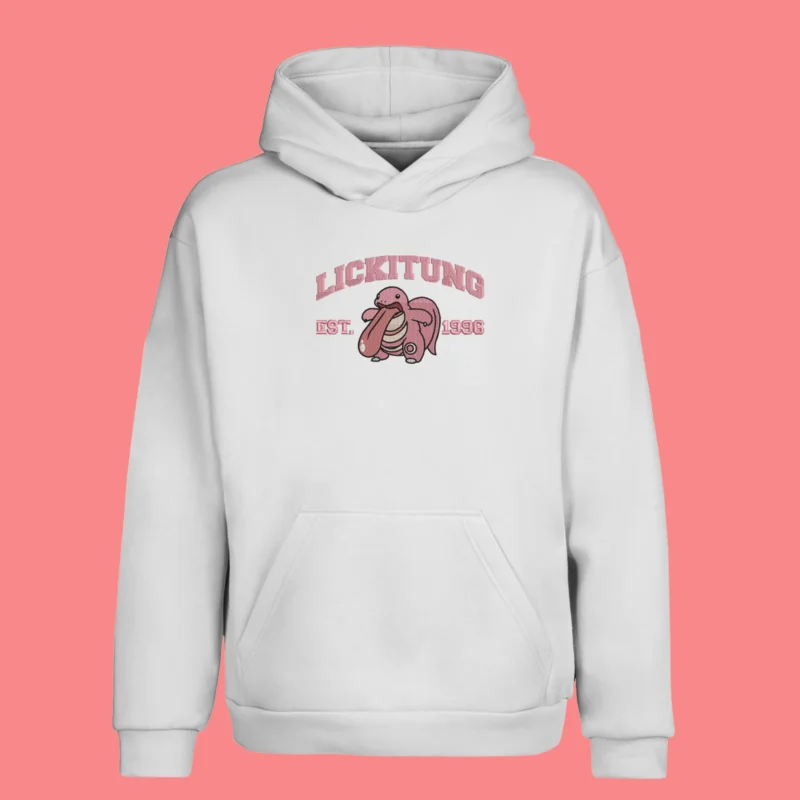 Lickitung Silly Tongue | Pokemon | Sweat à capuche brodé