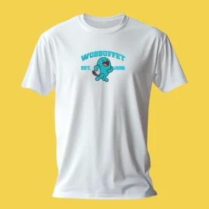 Wobbuffet Happy Pose | Pokemon | T-shirt brodé