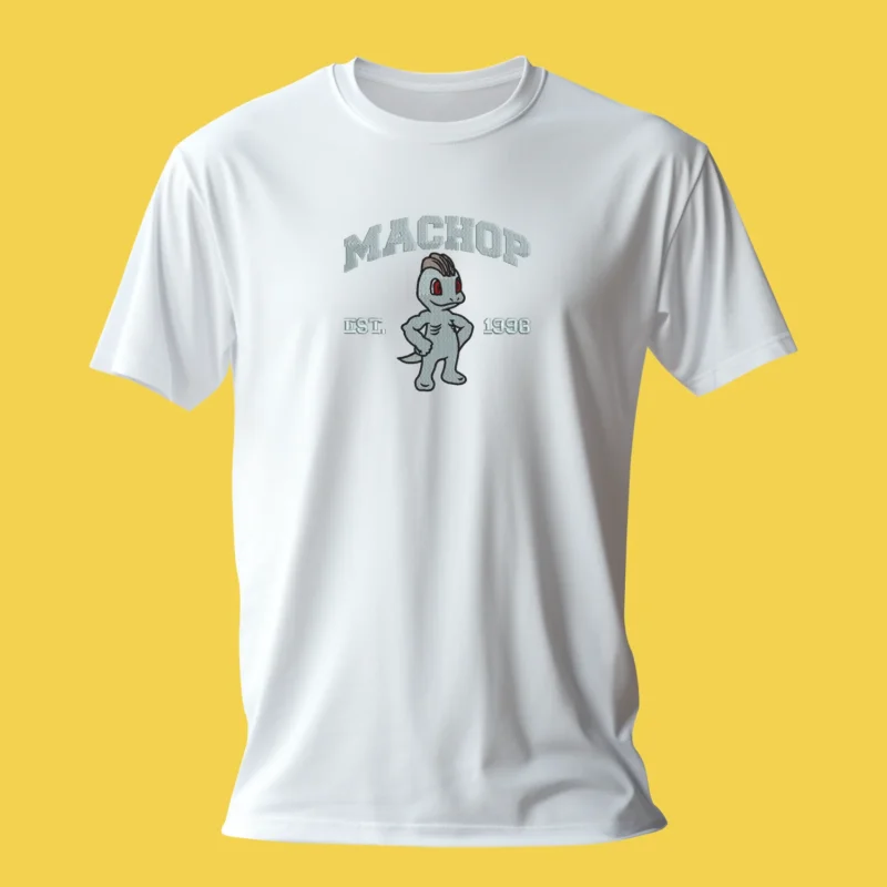 Machop Fighting Stance | Pokemon | T-shirt brodé