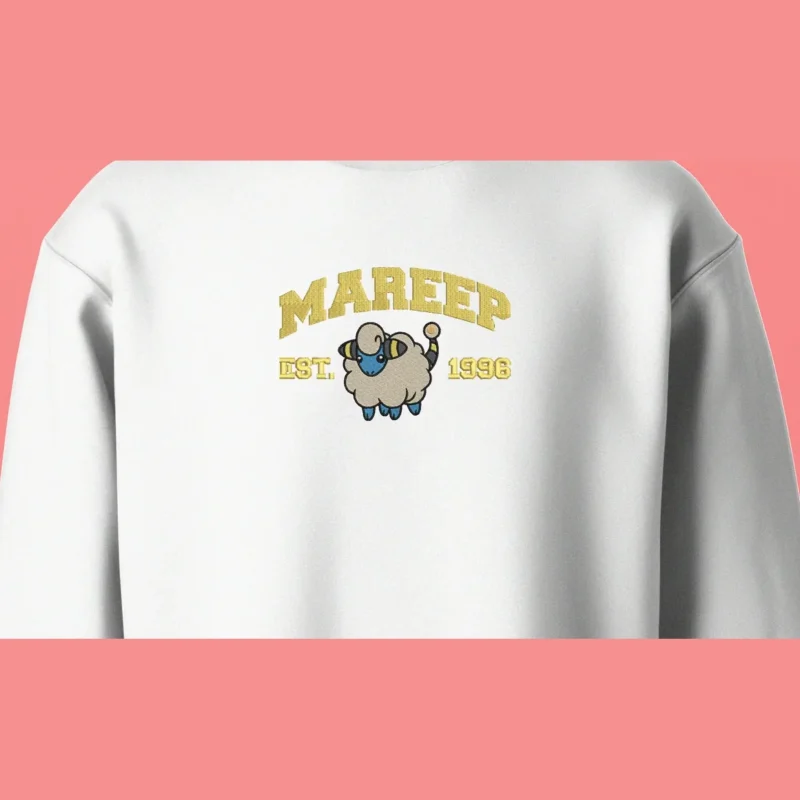 Mareep Electric Wool | Pokemon | Sweatshirt brodé