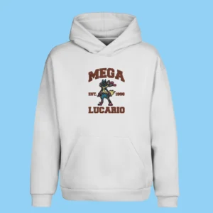 Mega Lucario Aura Power | Pokemon | Sweat à capuche brodé