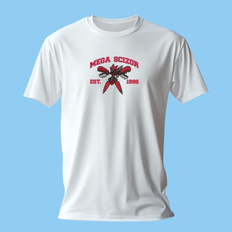 Mega Scizor Steel Claw | Pokemon | T-shirt brodé