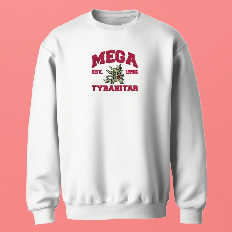 Mega Tyranitar Rock Fury | Pokemon | Sweatshirt brodé